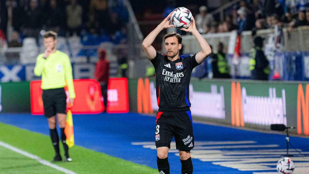 Nicolás Tagliafico, durante un partido con el Olympique de Lyon
