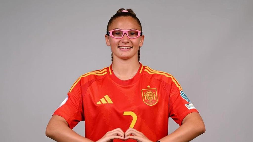 Noa Jimenez con la selección española sub17
