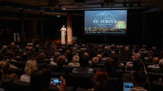 Momento previo al estreno del documental del Cercle d'Economia