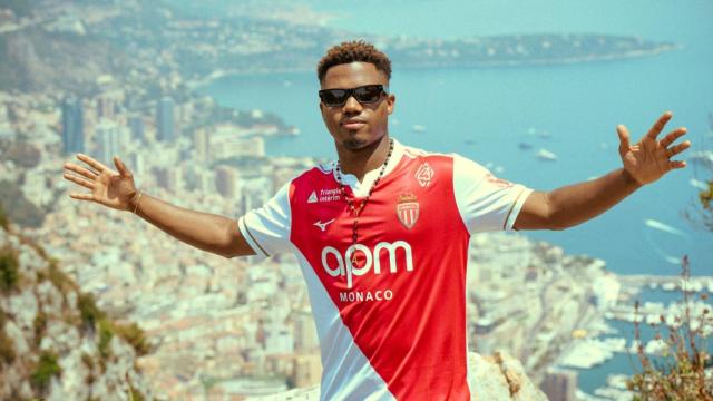 Ansu Fati, durante su presentación como nuevo jugador del Mónaco