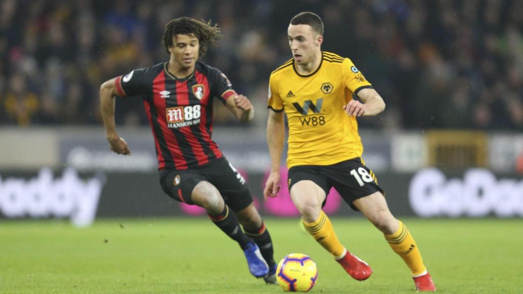 Diogo Jota en una fotografía durante su etapa en el Wolverhampton