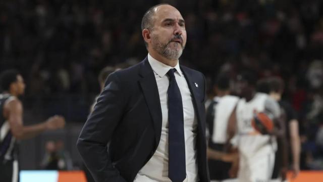 Chus Mateo, en un partido del Real Madrid de basket