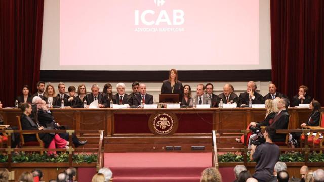 Cristina Vallejo, en el acto de la toma de posesión como nueva decana del ICAB