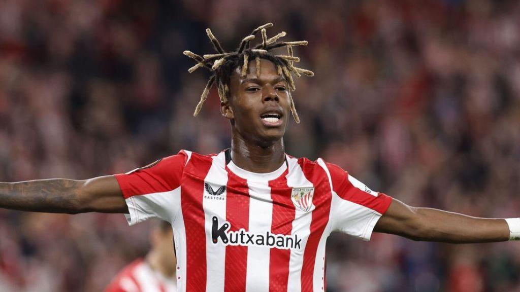 Nico Williams celebra un gol amb l'Athletic Club