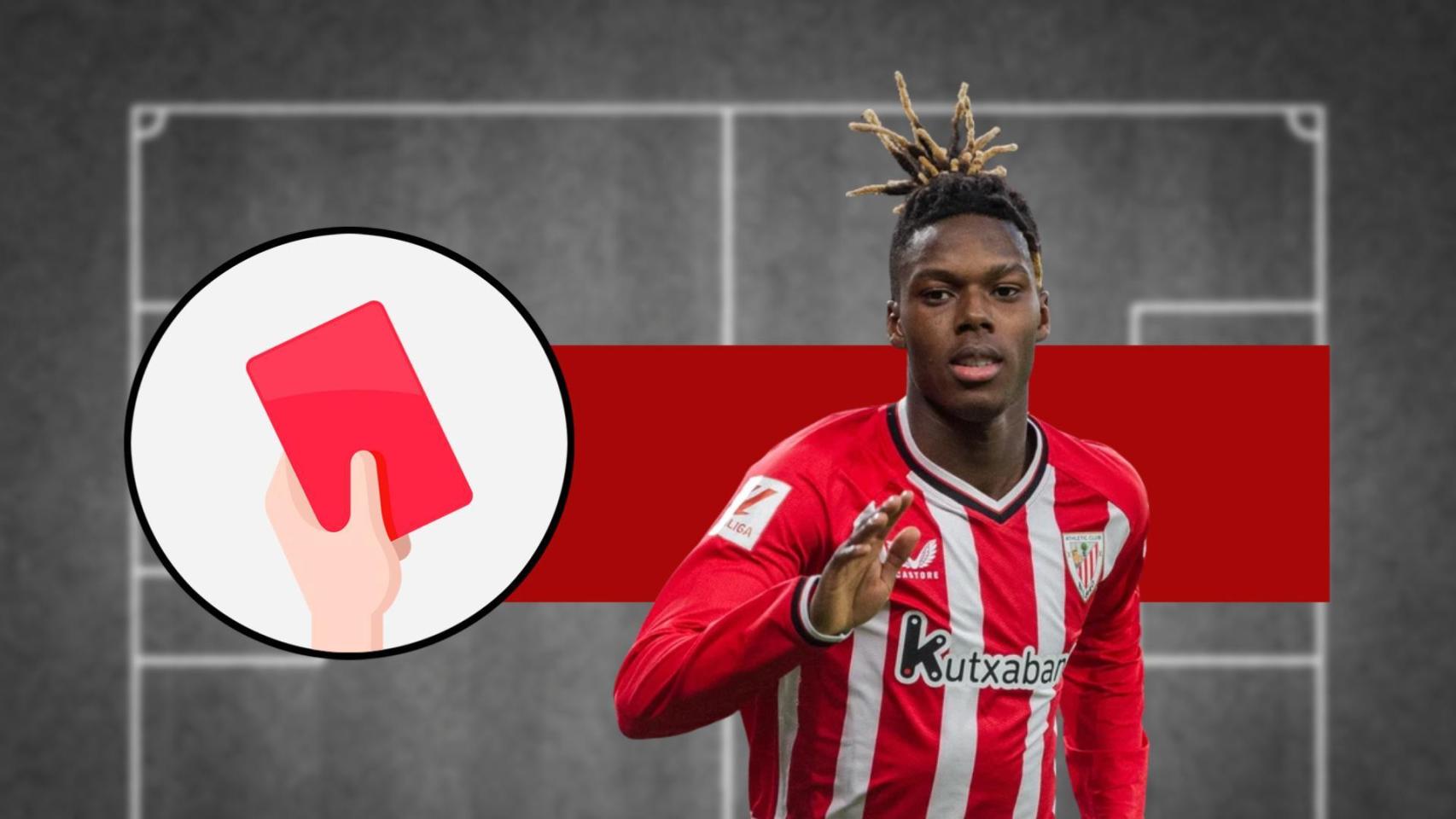 Tarjeta roja: Nico Williams