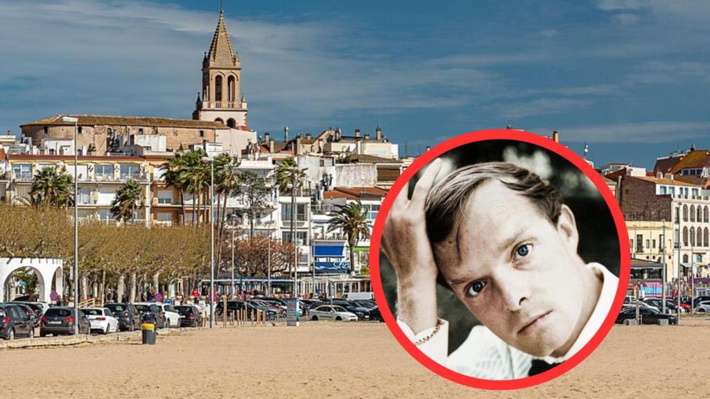Fotomontaje Truman Capote y Palamós