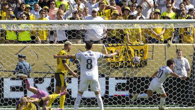 Fran García festeja su gol al Borussia Dortmund en el Mundial de Clubes