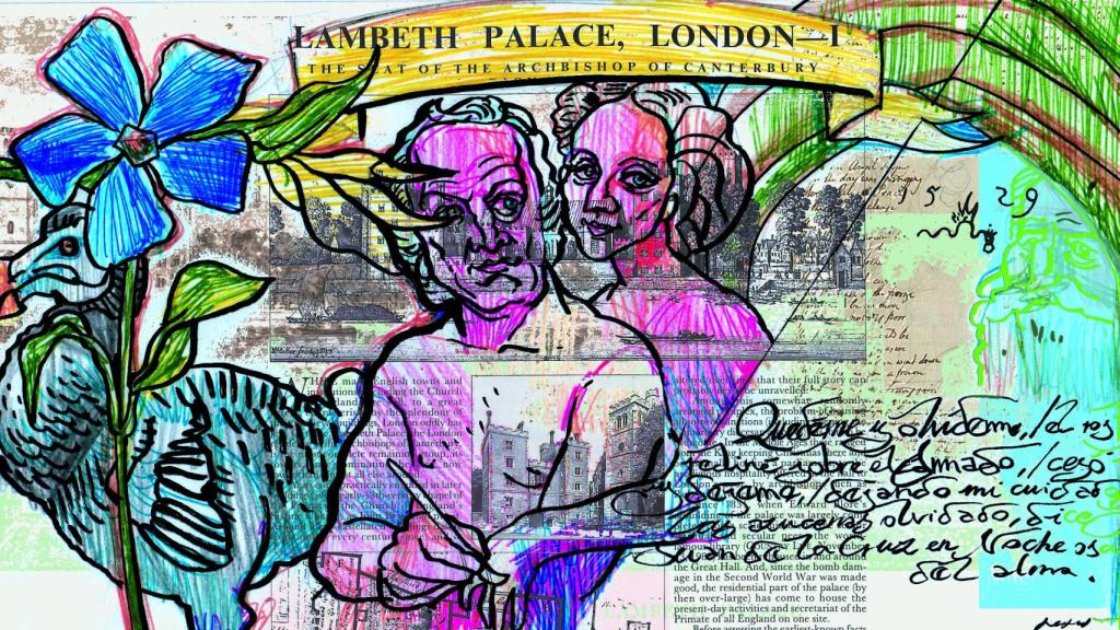 William Blake en el jardín de Lambeth, por Farruqo