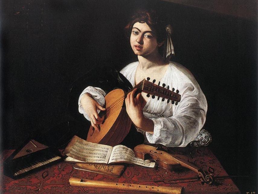 El tocador de laúd (1596) de Caravaggio