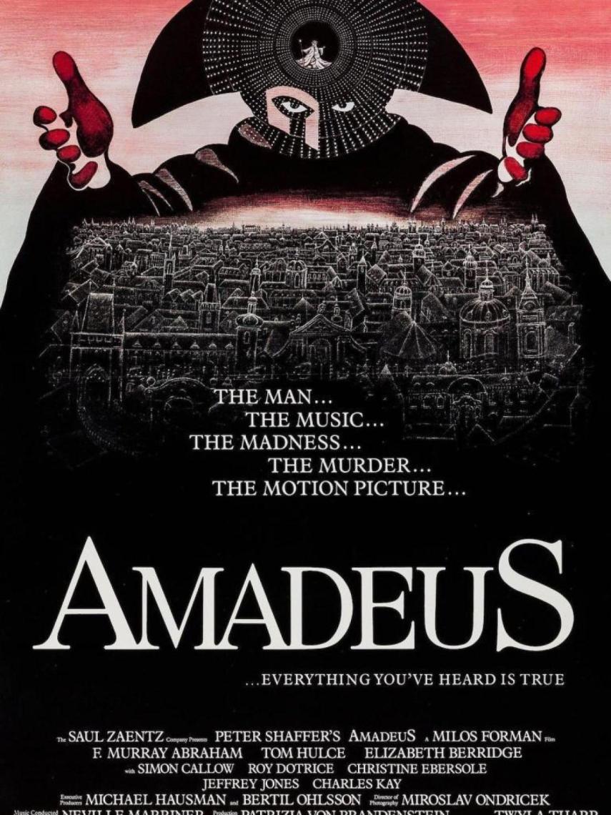 Cartel de la película 'Amadeus' de Milos Forman