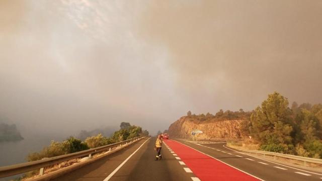 Imagen de archivo del incendio que arrasó 3.300 hectáreas en la provincia de Tarragona
