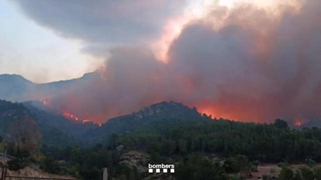 Imagen del incendio de Tarragona