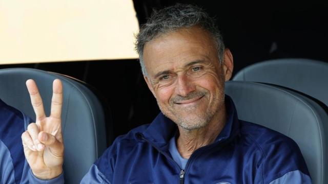 La felicidad de Luis Enrique durante un partido del PSG en el Mundial de Clubes