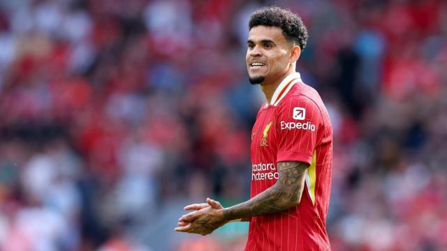 Luis Díaz, durante un partido con el Liverpool