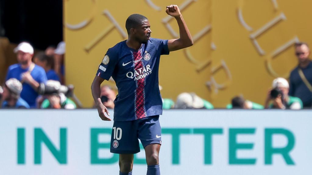 L'eufòria de Dembelé després de marcar un gol al Reial Madrid al Mundial de Clubs