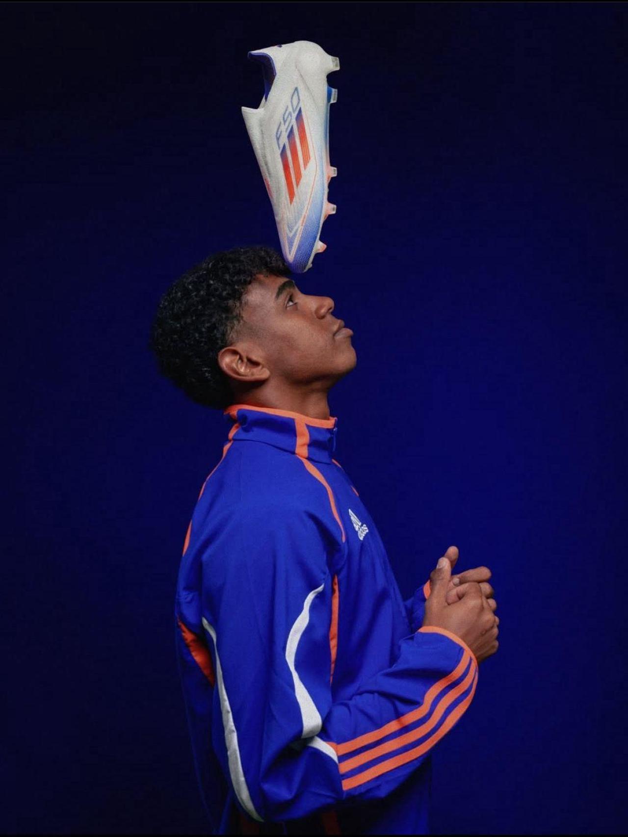 Lamine Yamal en una campaña con Adidas