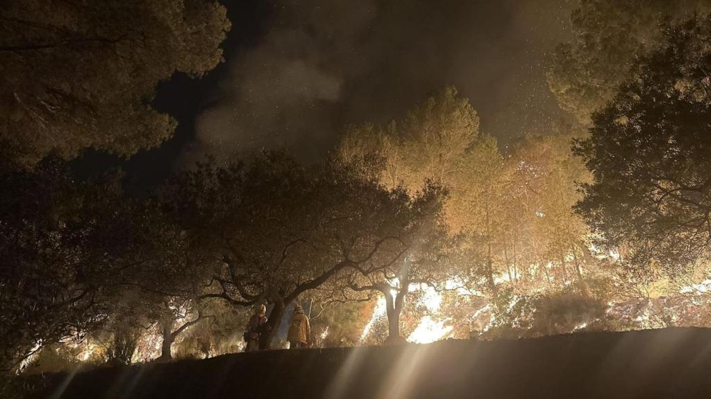Imagen de archivo de incendio en Paüls (Tarragona) a principios de julio