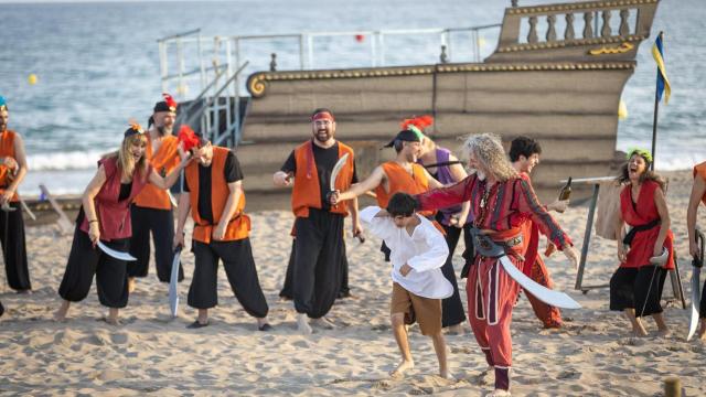 Piratas en la playa