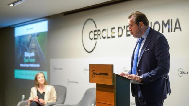 Óscar Puente, esta mañana en el Cercle d'Economia