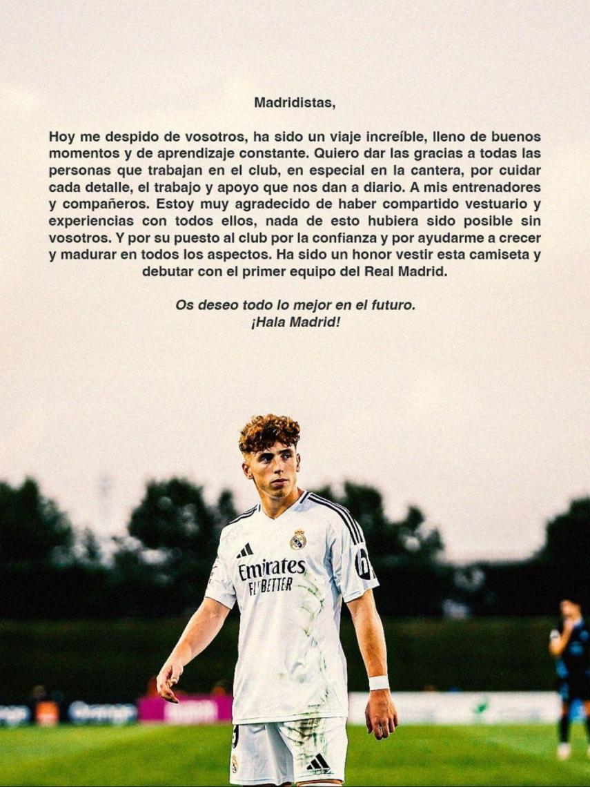 Víctor Muñoz se despide del Real Madrid