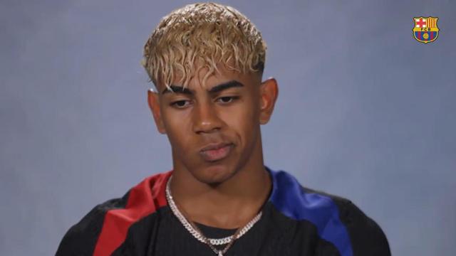 Lamine Yamal escoge a su once histórico de jugadores del Barça