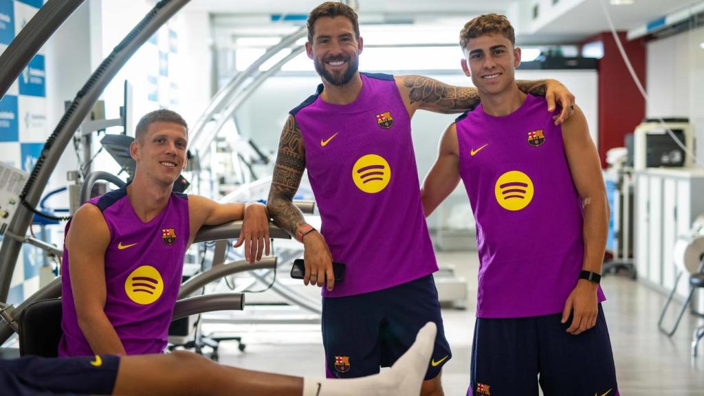 Dani Olmo, Iñigo Martínez y Fermín López pasan la revisión médica del Barça