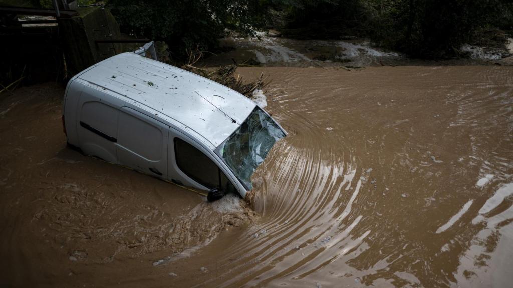 Súria durante las precipitaciones provocadas por el temporal en la provincia de Barcelona, a 12 de julio de 2025