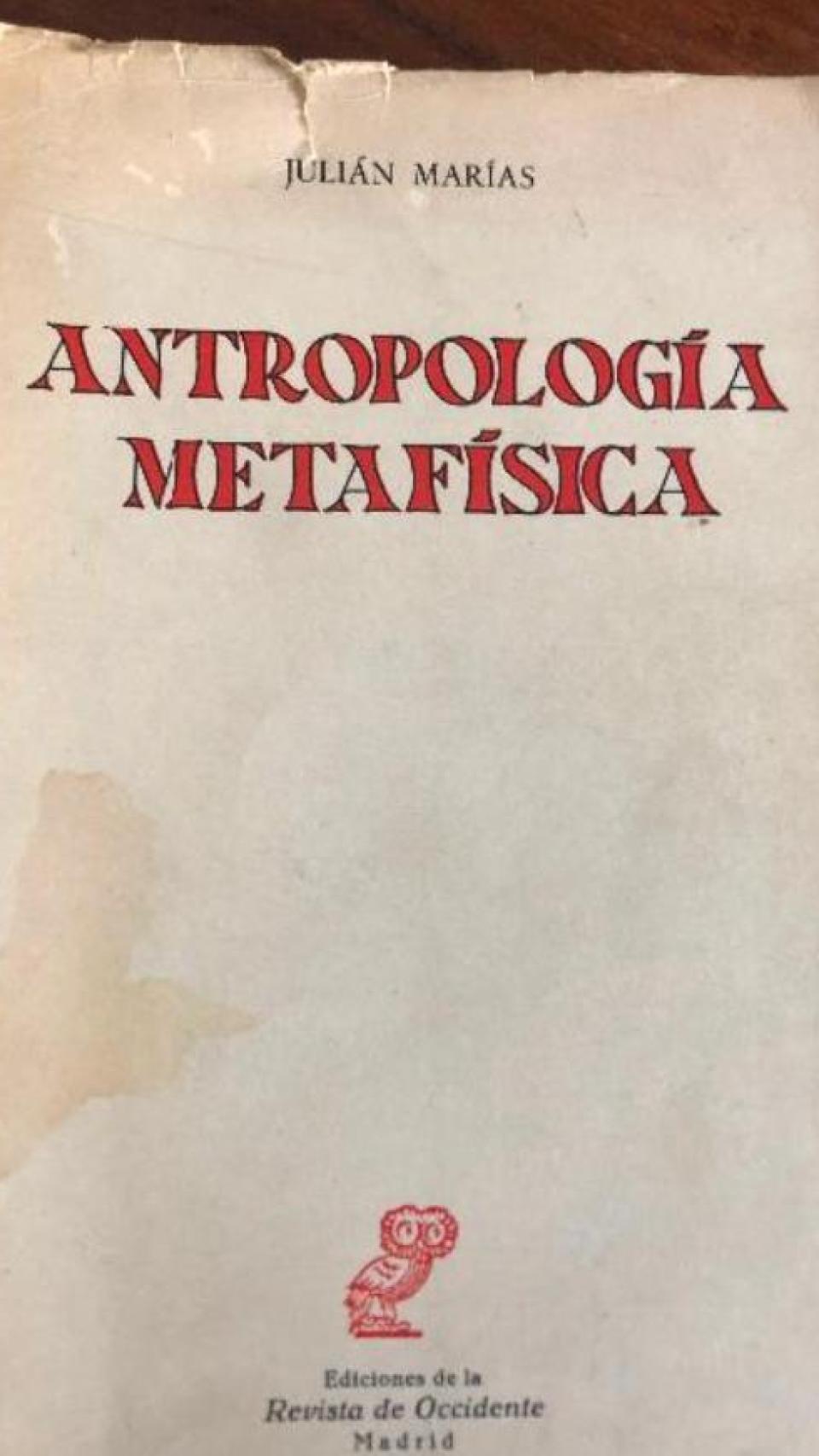 'Antropología metafísica'