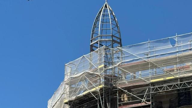 Imagen de uno de los torreones de la Casa Llorens de Barcelona