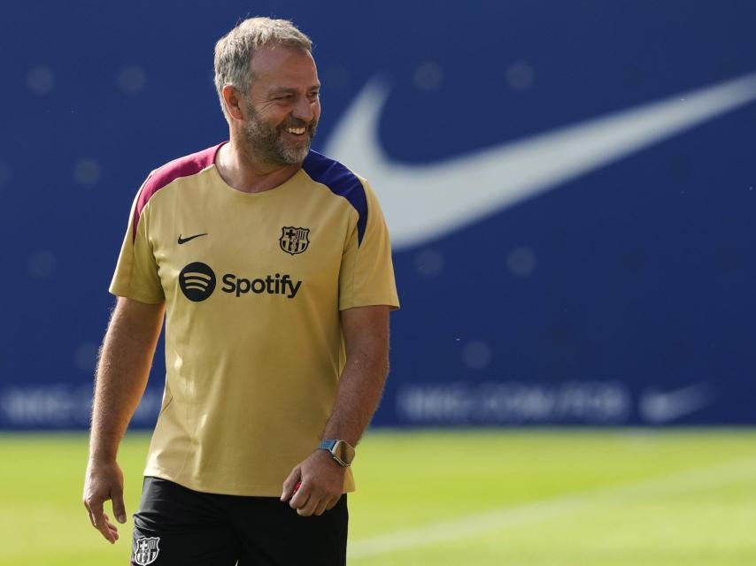 El entrenador del FC Barcelona, Hansi Flick