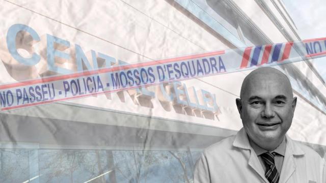 Josep Tabernero, jefe del instituto oncológico del Vall d'Hebrón, con el centro Cellex de fondo