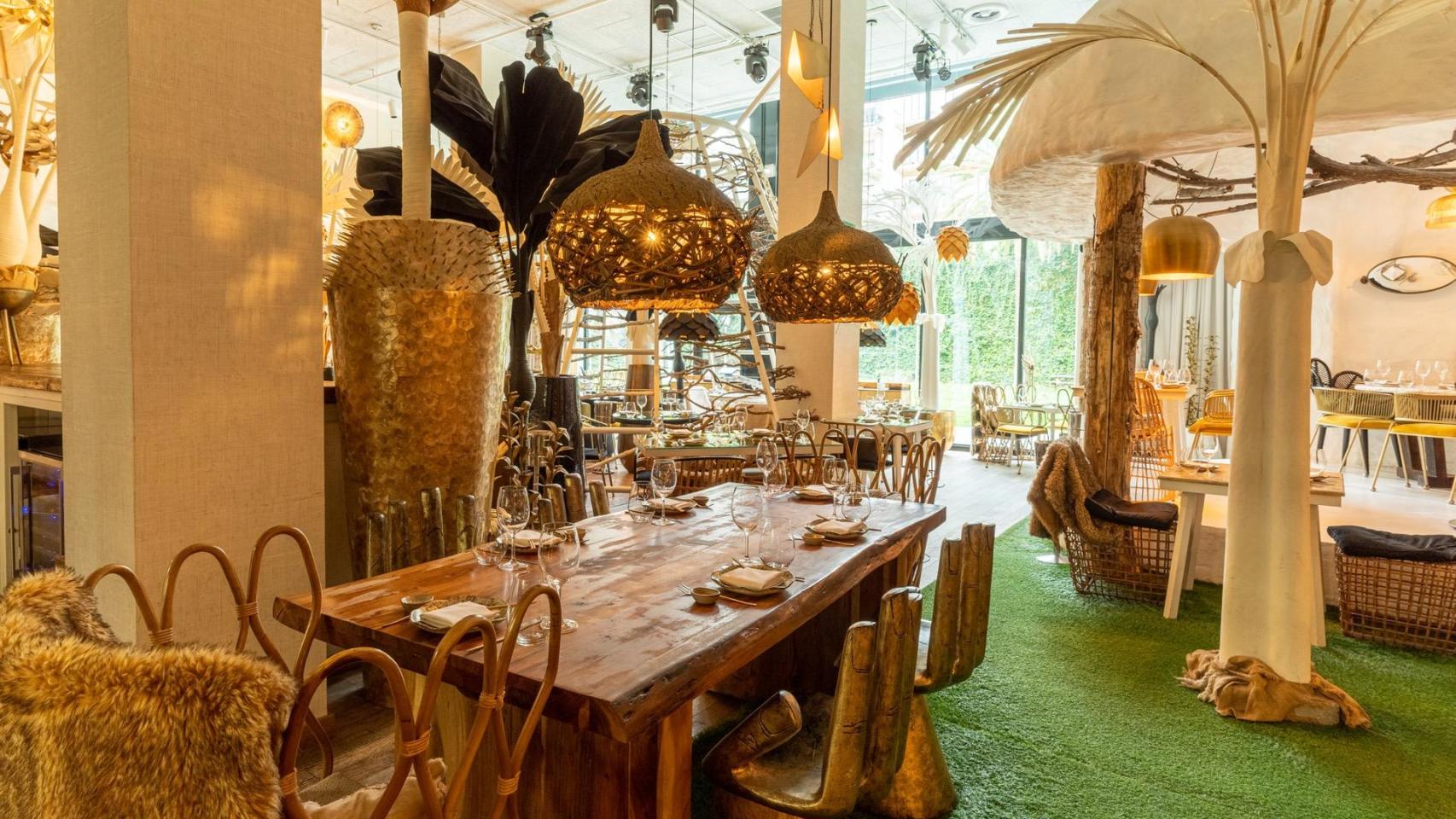 Interior del fallido restaurante SLVJ Barcelona