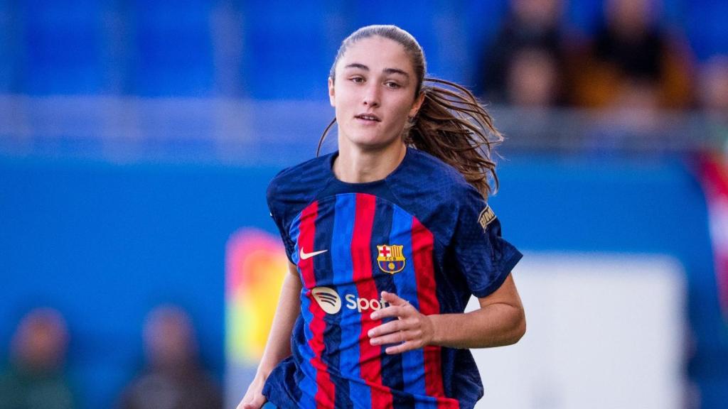 Bruna Vilamala, durante un partido con el Barça Femenino