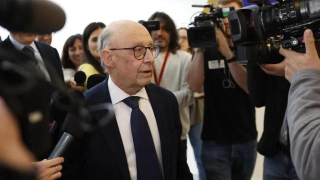Cristóbal Montoro, exministro de Hacienda, en un acto público