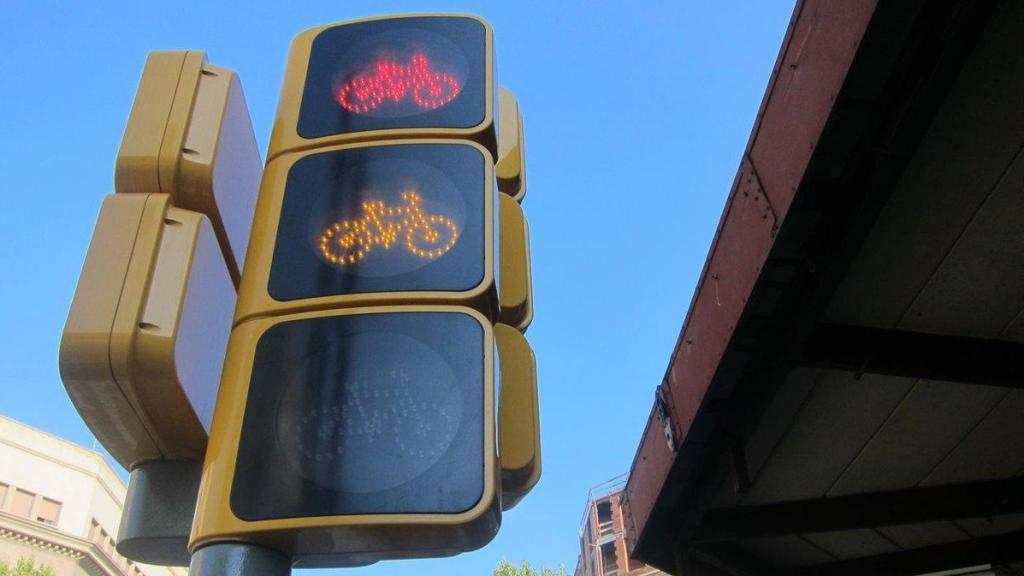 Semáforo para bicis de Barcelona