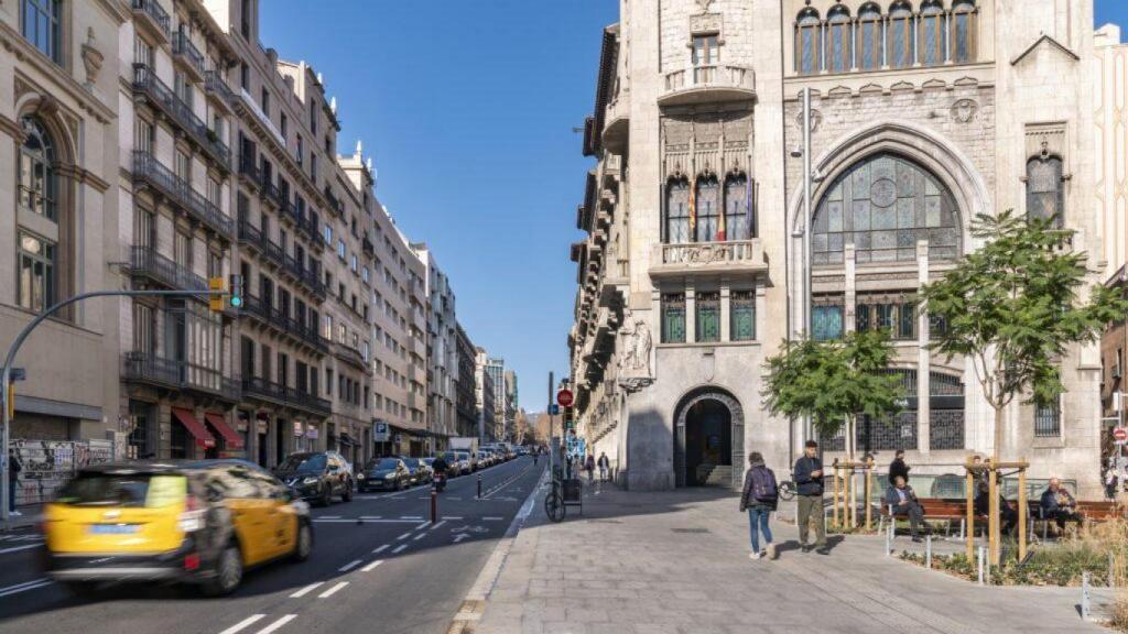 La Via Laietana, en su carril de subida