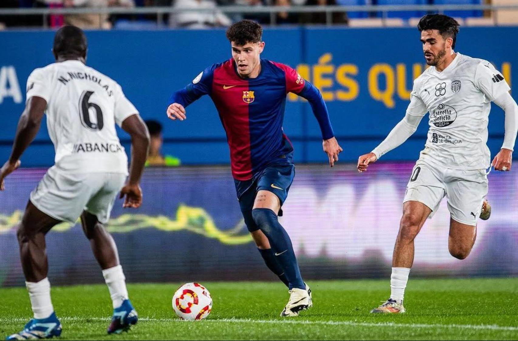 'Trilli' en un partido con el Barça B