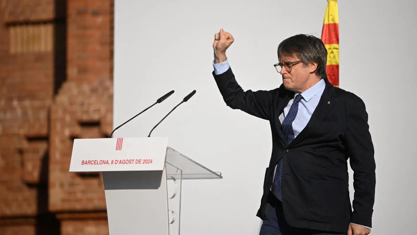 Carles Puigdemont, en Barcelona