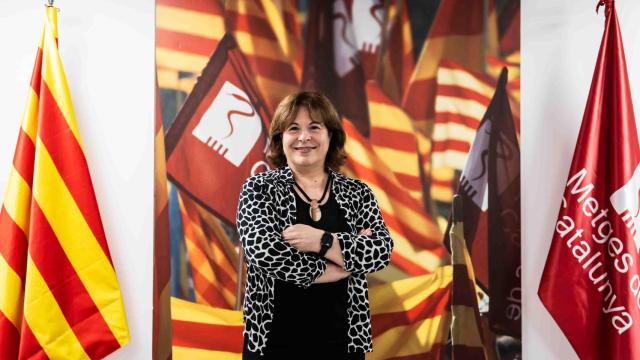 Ana Roca, presidenta del sindicato Metges de Catalunya, en la sede de Consell de Cent, en Barcelona