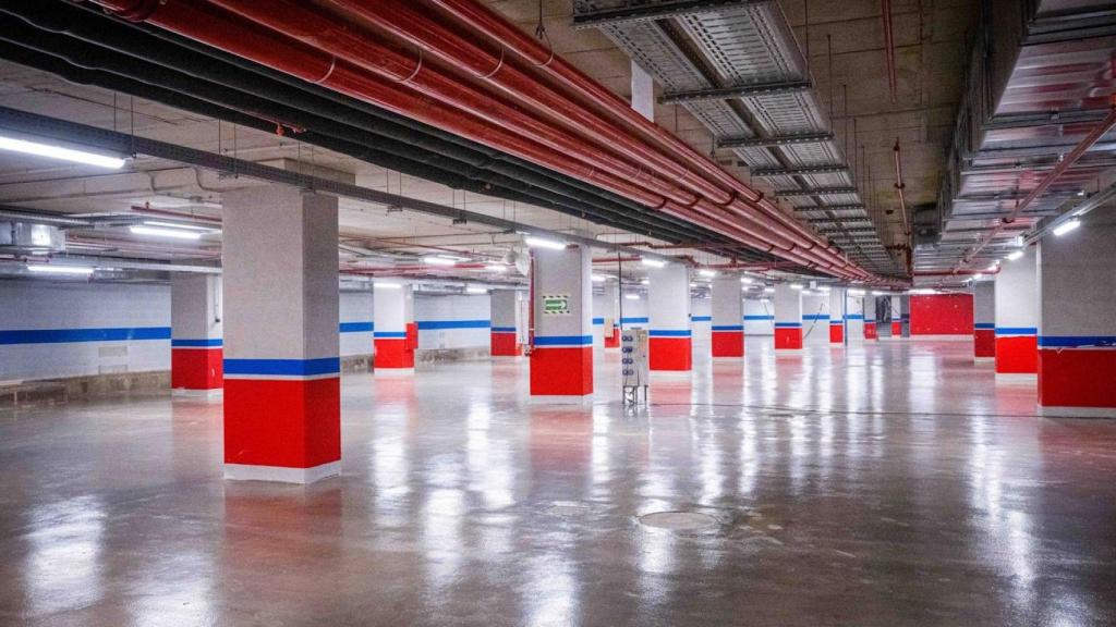 L'àrea de pàrquing del nou Camp Nou a mitjans de juliol de 2025