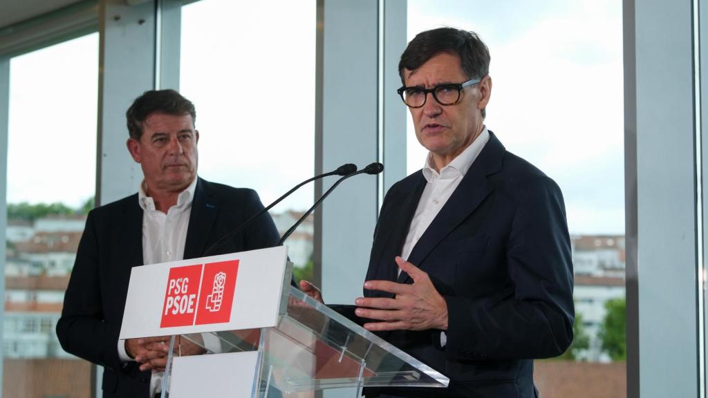 El presidente de la Generalitat, Salvador Illa, en Galicia