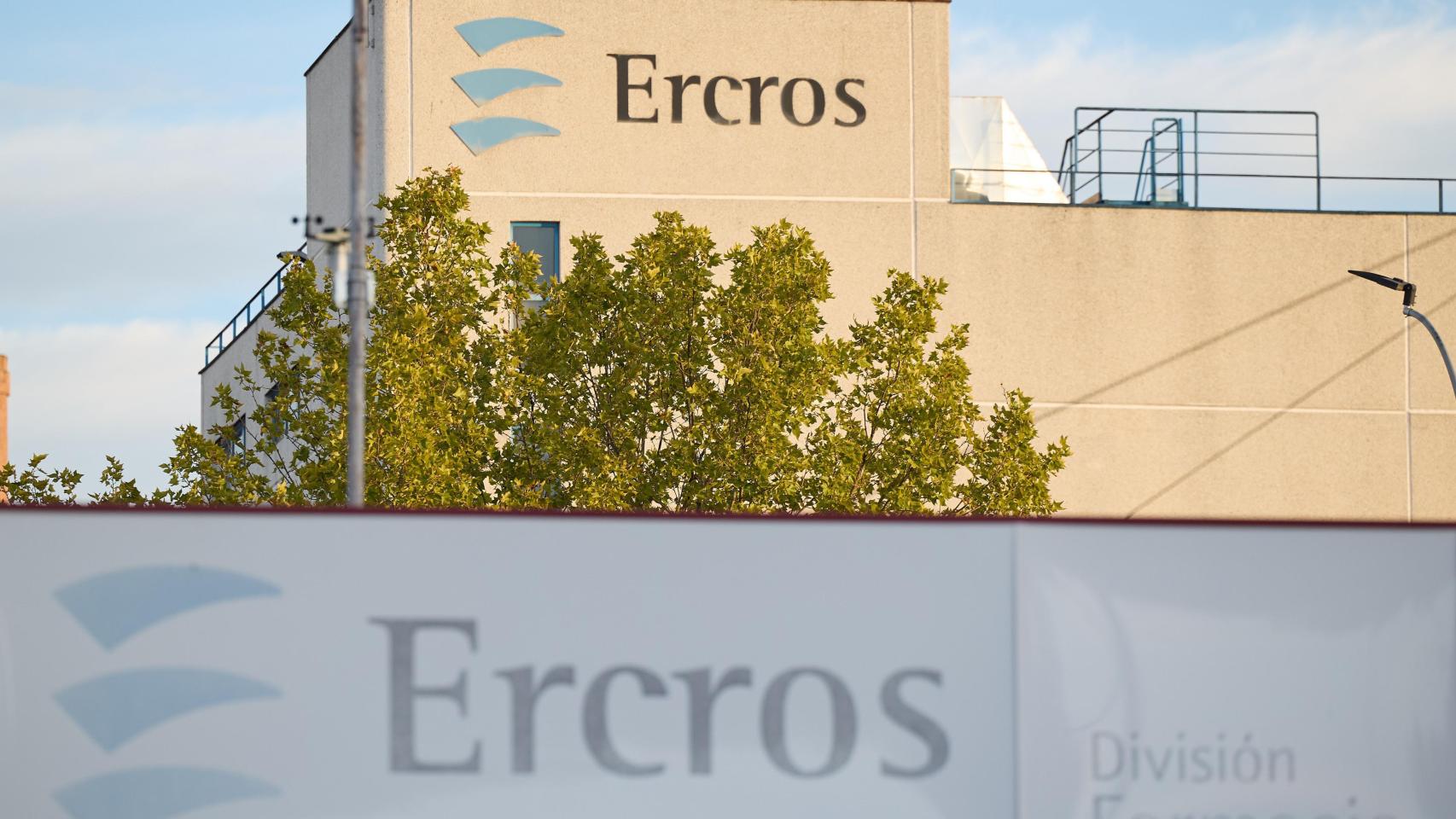 Fachada de la sede de Ercros, a 11 de octubre de 2024