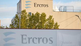 Fachada de la sede de Ercros, a 11 de octubre de 2024