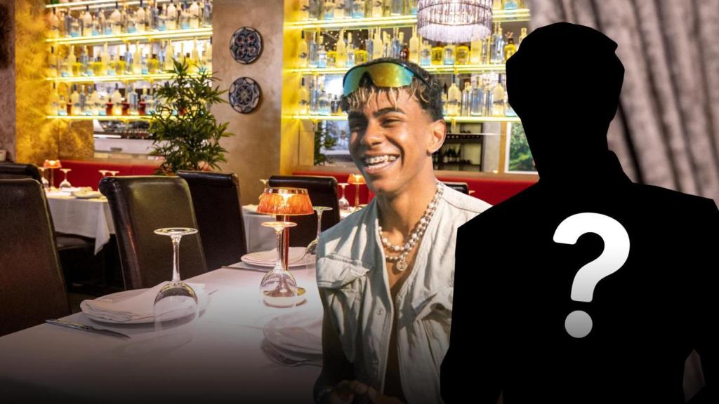 Lamine Yamal en un restaurante del centro de Barcelona en un fotomontaje