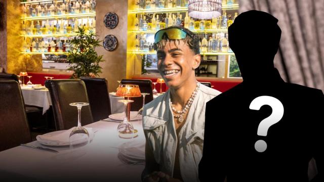 Lamine Yamal en un restaurante del centro de Barcelona en un fotomontaje