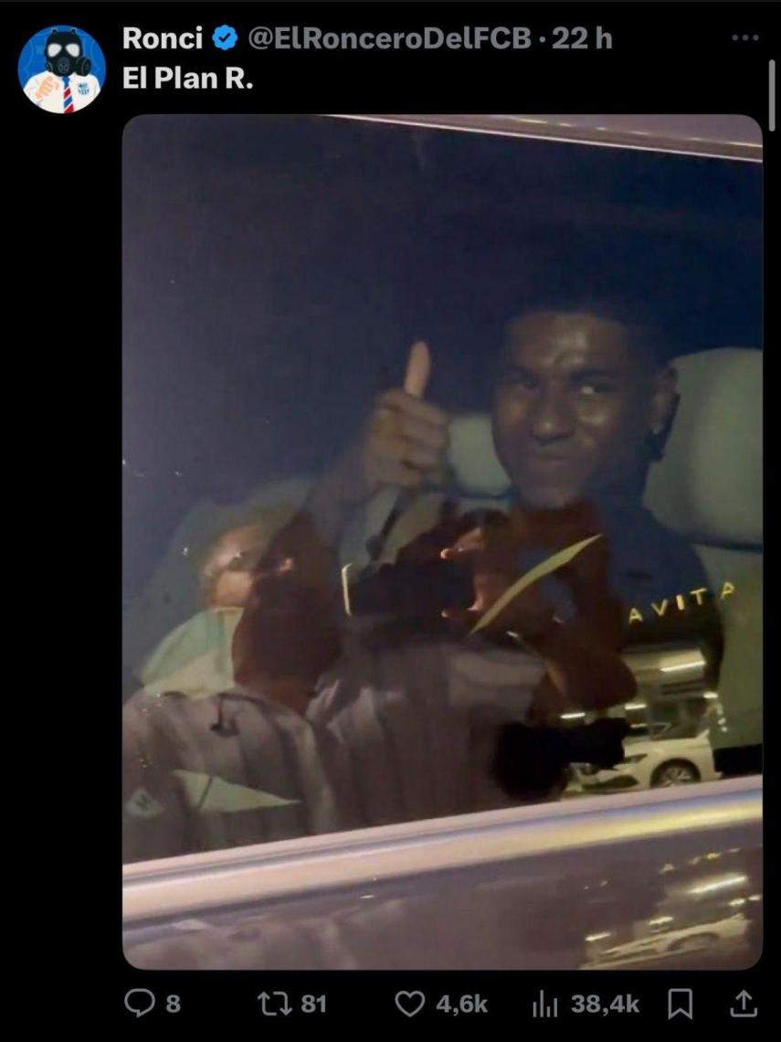 Los aficionados culés bromean en la plataforma X con 'El Plan R'