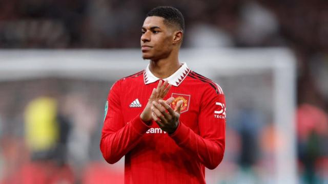 Marcus Rashford, durante un partido con el Manchester United