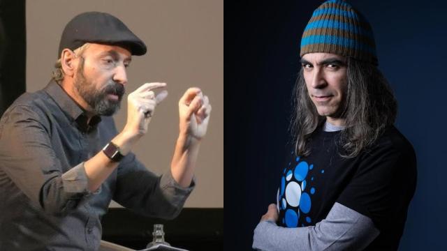 Miquel Camps, directivo del Barça, y Chema Alonso, ejecutivo del CTA