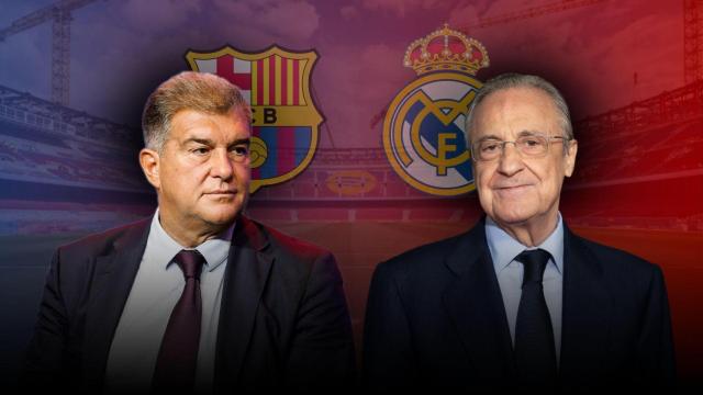 Joan Laporta y Florentino Pérez en un montaje