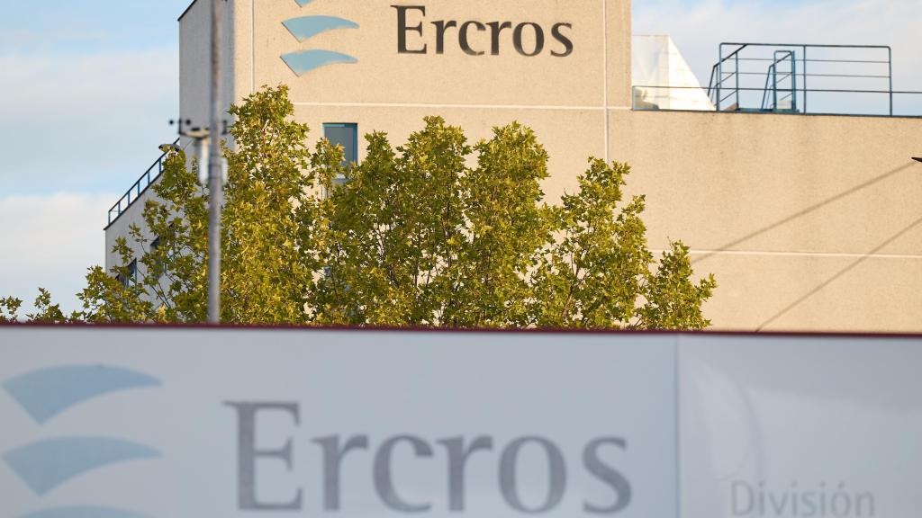 Façana de la seu d'Ercros, a 11 d'octubre de 2024